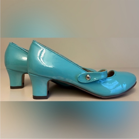 Mari Mari Turquoise Patent Mary Jane Heels | 2” Heel Vintage-Inspired EU 39 - Picture 5 of 11